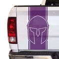 thumbnail image 1 of Spartan Helmet Decal Gladiator Sticker Truck Tailgate Vinyl Decal Compatible with Most Pickup Trucks Rear Graphic (11" x 25", Violet), 1 of 8