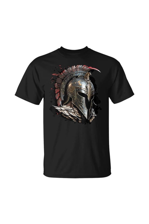 Spartan Helmet Warrior Gladiator Gym Fitness Workout TShirt
