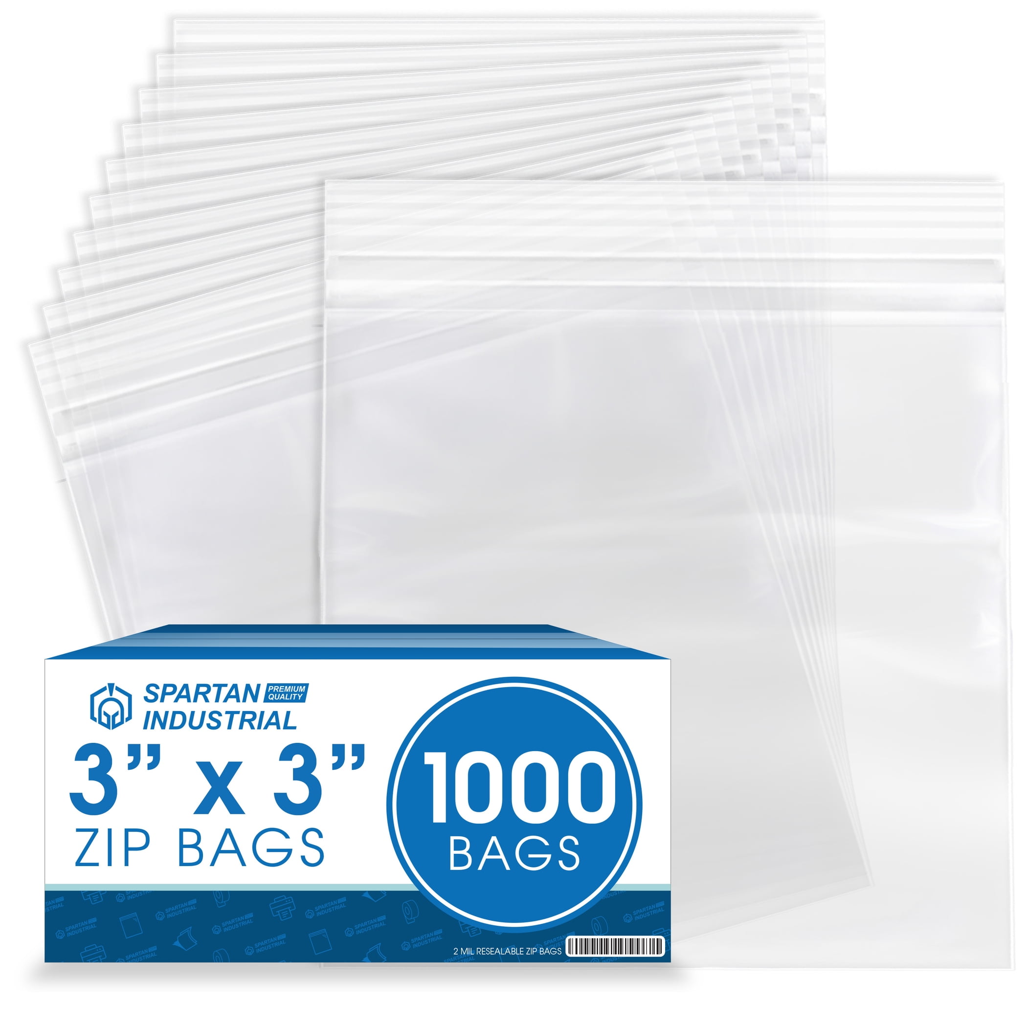 Plastic Zip Bags 200-Count 6x9