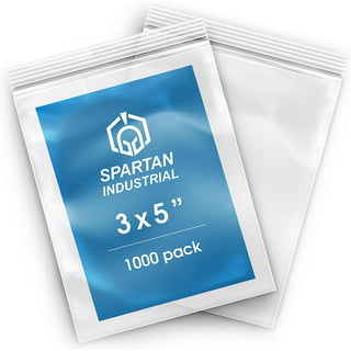 Clear Heat Seal Bags - 3 x 12 Flat - Set of 100 Bags