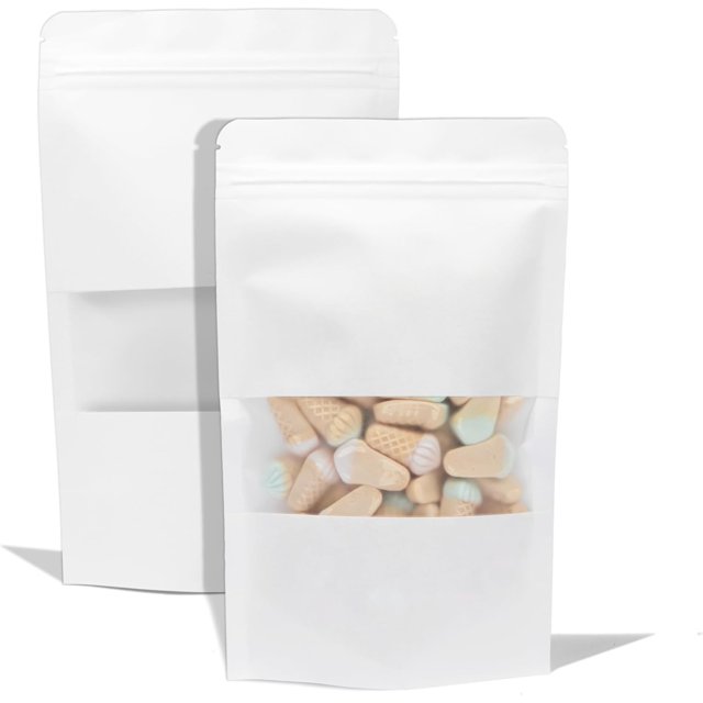 Spartan Industrial 5" X 8" White Zip Top Food Bags Pack of 1000