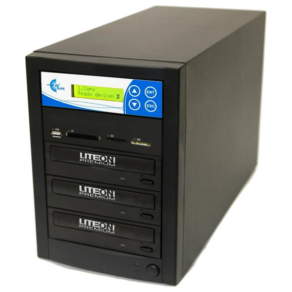 EZ Dupe Media Mirror Flash Memory & Disc to Disc Duplicator with 1-2 DVD/CD Burners (with Memory Stick (MS), CompactFlash (CF), Secure Digital (SD), USB Slots) M902-SSP