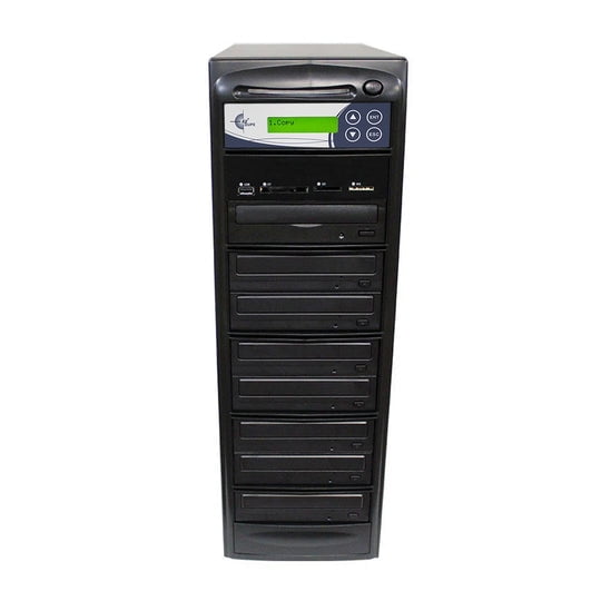 EZ Dupe Media Mirror Flash Memory & Disc to Disc Duplicator with 1-7 DVD/CD Burners (with Memory Stick (MS), CompactFlash (CF), Secure Digital (SD), USB Slots) M907-SSP