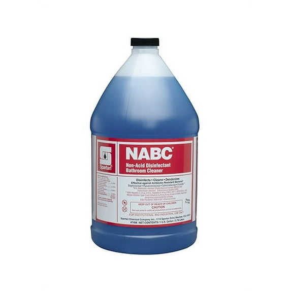 Spartan NABC Bathroom Cleaner, Non-Acid Disinfectant, 4 Gal/Case