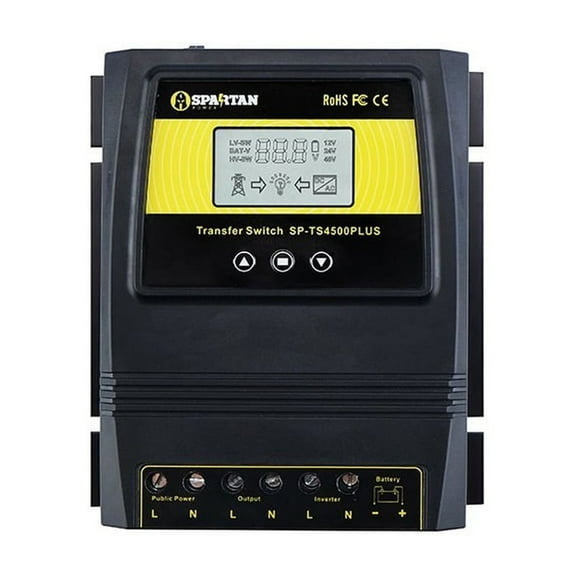 Spartan Power 5500 Watt Transfer Switch by Great for Solar & Wind SP-TS5500PLUS