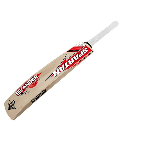 Spartan Sikander 2000 Kashmir Willow Cricket Bat , Size - 4 | Styled For Maximum Stability While Playing Shots