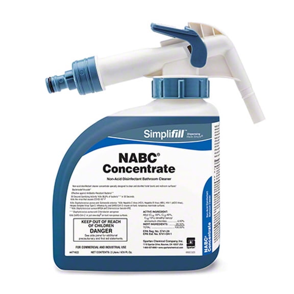 Spartan Simplifill NABC Cleaner Disinfectant Concentrate - Case Of 2