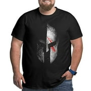 Spartan Sparta Gladiator Helmet T-Shirts Men Strength Honor Unique Tees Graphic With Unisex Menswear Streetwear For Men's And Women Tops