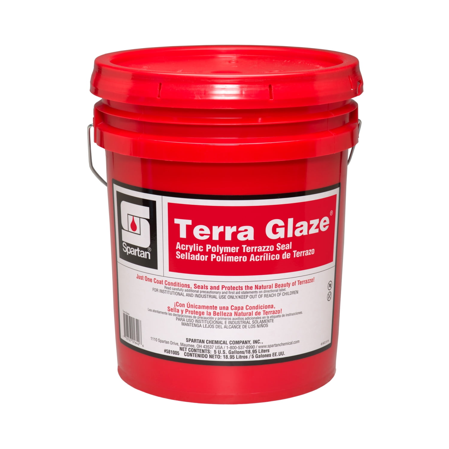 Spartan Terra Glaze Terrazzo Floor Seal, 5 Gallon, Acrylic Polymer ...