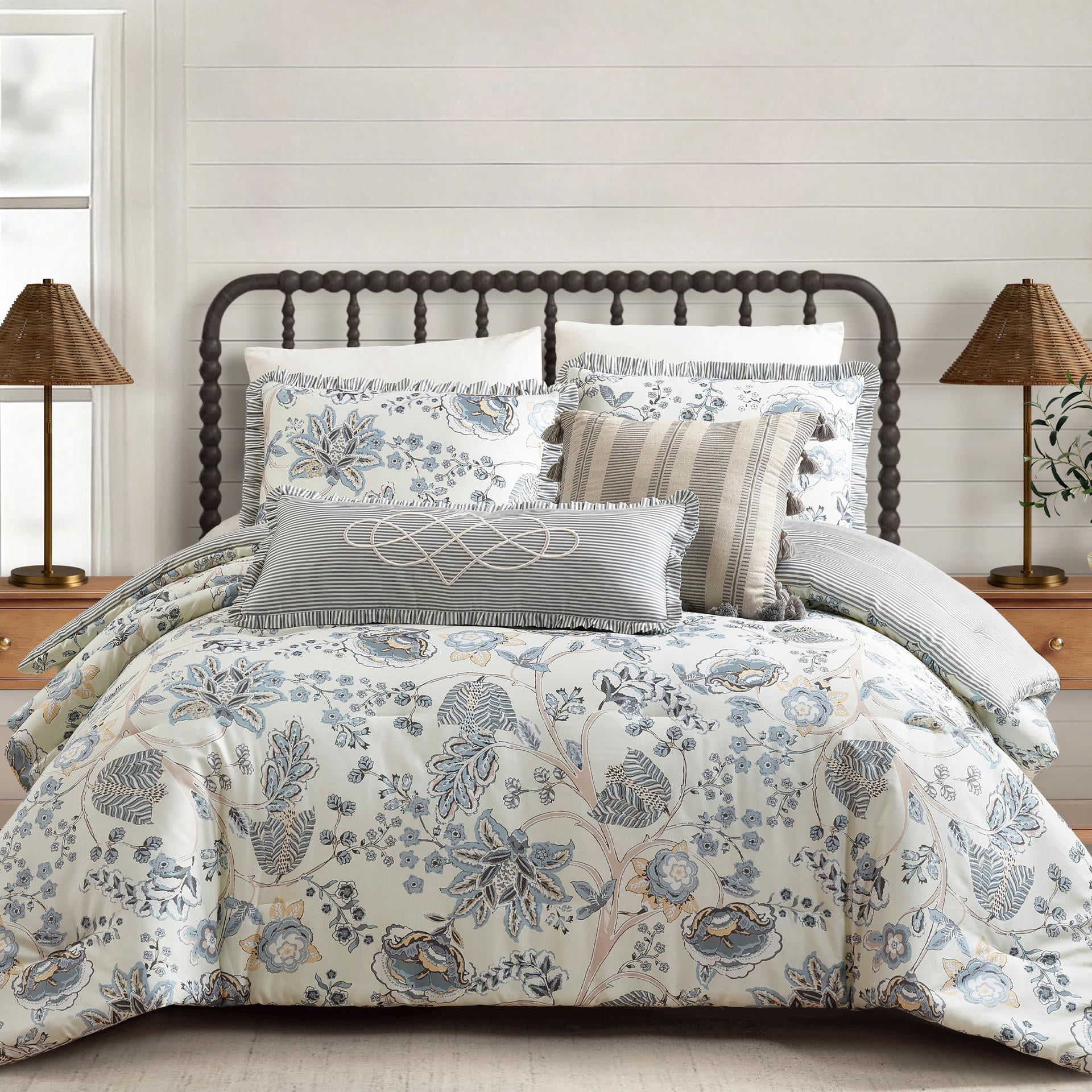 Spartina 449 Jonas Hundred 3-Piece Floral Cotton Sateen Comforter Set, King