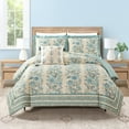 thumbnail image 1 of Spartina 449 Mystic Moss 3-Piece Cotton Sateen Comforter Set, King Size, Adult, 1 of 5