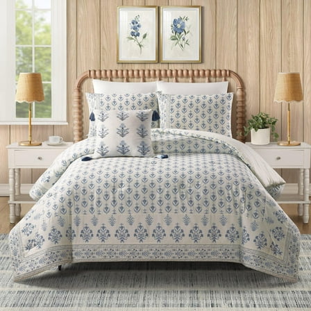 Spartina 449 Peeples Song 3-Piece Cotton Sateen Comforter Set, King