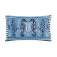 thumbnail image 1 of Spartina Hamilton Seahorse Embroidery Decorative Pillow, Blue, 15"X 25", 1 of 6