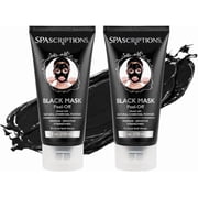 Spascriptions Charcoal Peel Off Face Mask, Blackhead Remover Mask, 5 oz 2-Pack