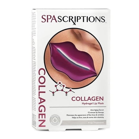 Spascriptions Collagen Hydrogel Lip Mask, 4 Ea, 2 Pack