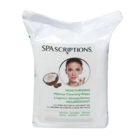Spascriptions Makeup Removing Wipes, Moisturizing, 30 Ea, 2 Pack