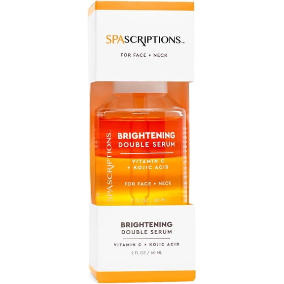 Spascriptions Vitamin C + Kojic Acid Brightening Double Face Serum, 2 fl oz
