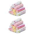 thumbnail image 1 of Spasilk 20 Terry Washcloth Wipes Set for Newborns and Infant Boys and Girls, Pink Lines, Ideal Baby Shower Gift Pack, 1 of 5