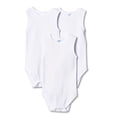 thumbnail image 1 of Spasilk 3-Pack Sleeveless Bodysuits, White 24M, 1 of 8