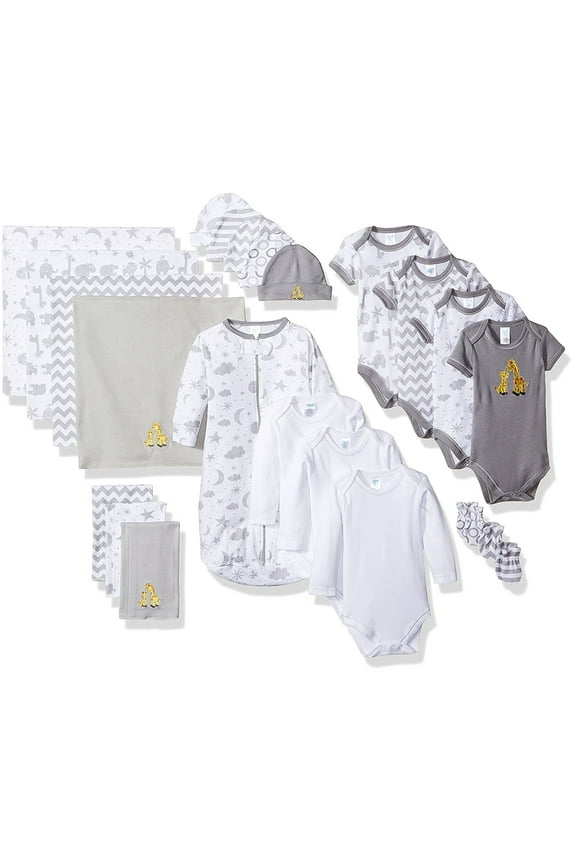 Baby 23-Piece Essential Layette Set for Newborns, Gray