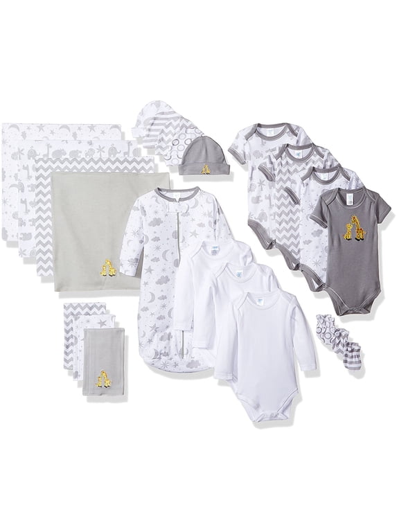 Baby 23-Piece Essential Layette Set for Newborns, Gray