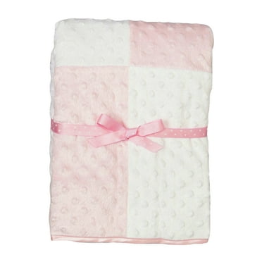 KOYOU BABY - Soft Minky Plush Reversible Baby Blanket with Dotted ...