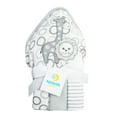 thumbnail image 1 of Spasilk Bath 1 Hooded Terry Towel & 3 Washcloths Set for Babies, 1 of 8