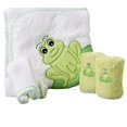 thumbnail image 1 of Spasilk Hooded Towel and 4 Washcloths Newborn Bath Set, 1 of 4