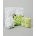 thumbnail image 1 of Spasilk Hooded Towel and 4 Washcloths Newborn Bath Set, 1 of 4