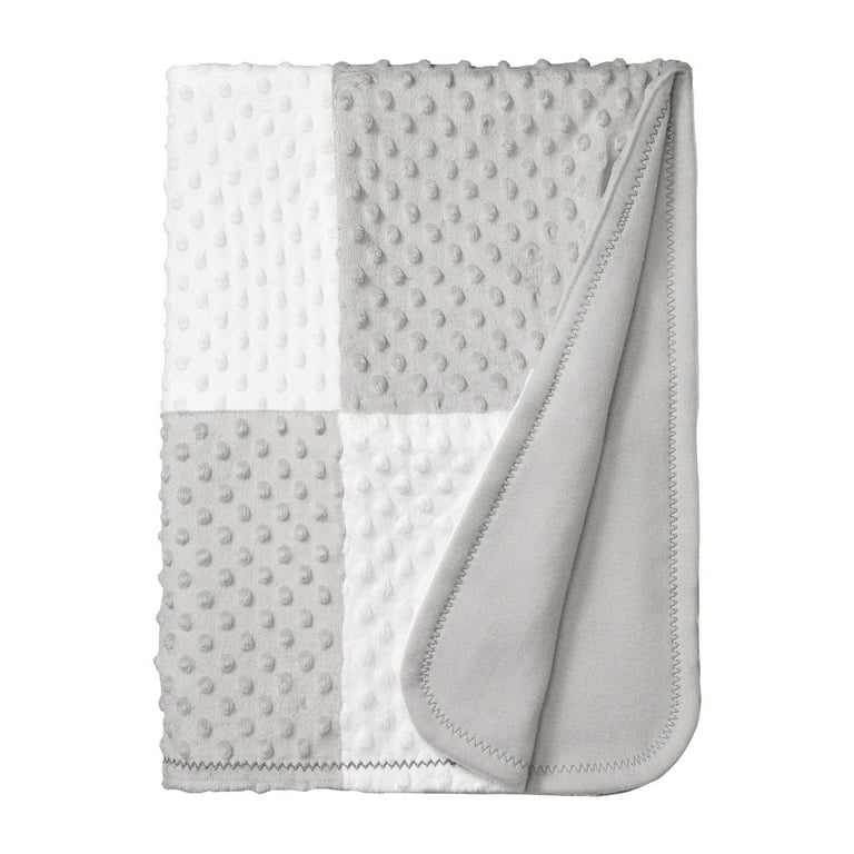 Minky baby blanket with satin trim 2025