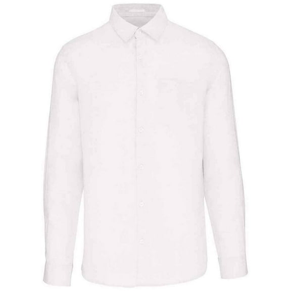 Spasso Mens Linen Long-Sleeved Shirt