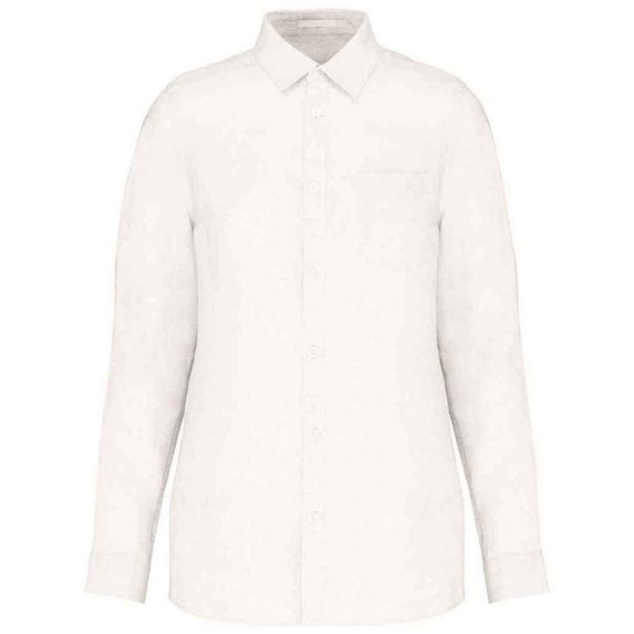 Spasso Womens Linen Long-Sleeved Shirt