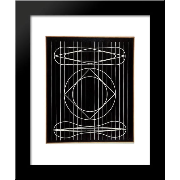 Spatial Concept 20x24 Framed Art Print by Nakamura, Kazuo