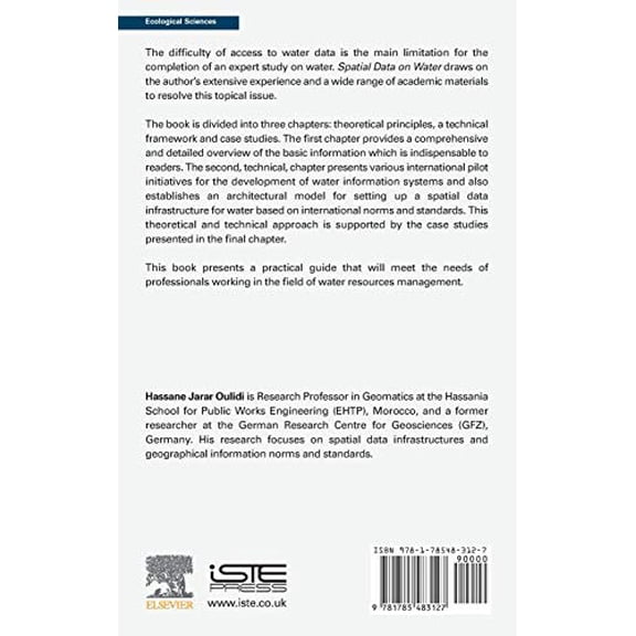 Pre-Owned Spatial Data on Water: Geospatial Technologies and Data Management [Hardcover] Jarar Oulidi, Hassane