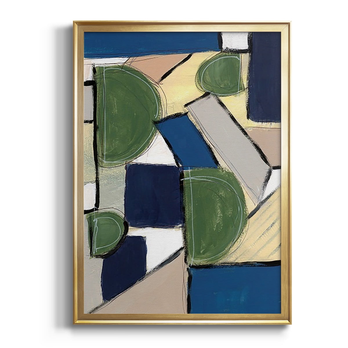 Spatial Mix I Premium Framed Print, in Gold, Black, or Silver - Ready to Hang