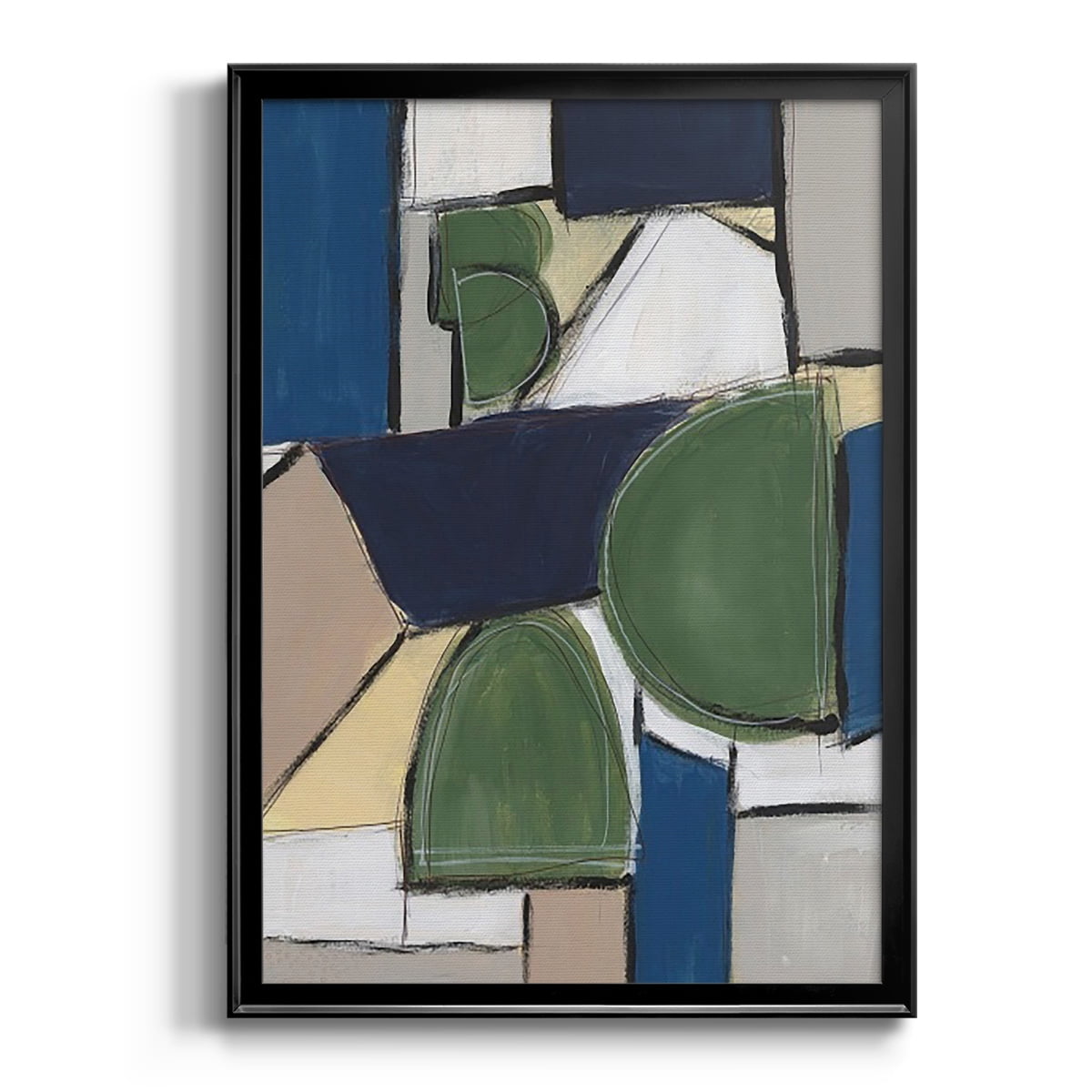 Spatial Mix II Premium Framed Print, in Gold, Black, or Silver - Ready to Hang