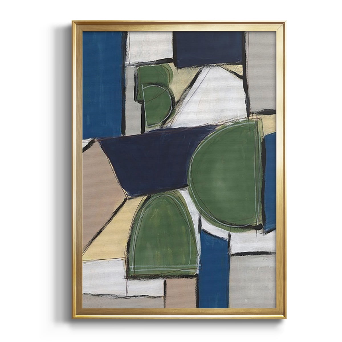 Spatial Mix II Premium Framed Print, in Gold, Black, or Silver - Ready to Hang