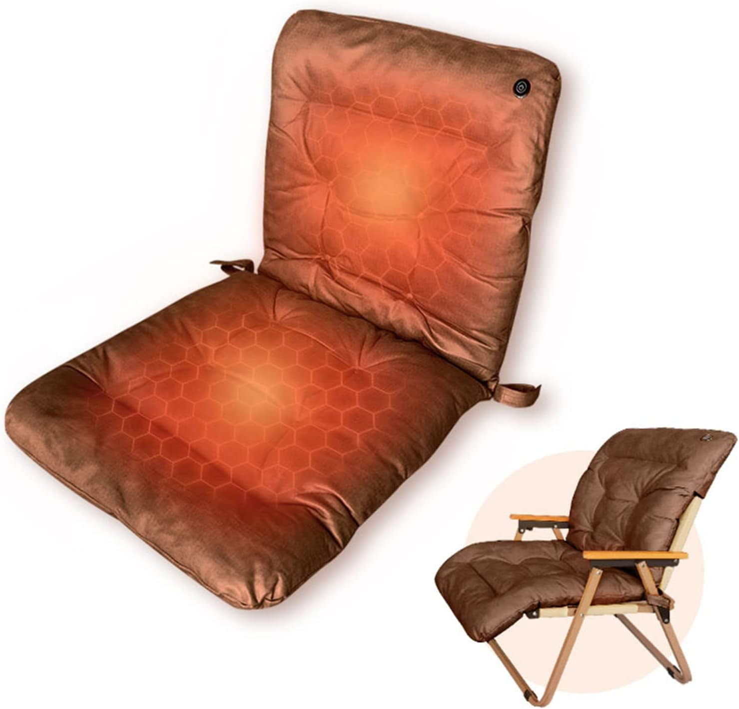 Spatium Heated Seat Cushion with Back Heating Chair Cushion USB Heated