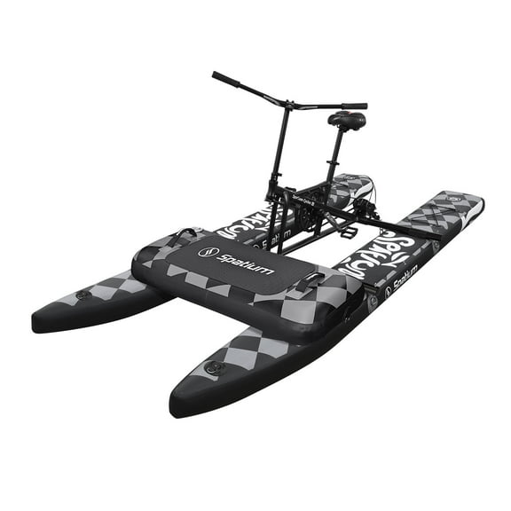 Spatium SUP Water Bike for Lake Inflatable Water Bikes Pedal Boat Inflatable Fishing Boat Pedal Kayak Release Your Hand and Enjoy Fun Water and Fishing