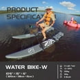 thumbnail image 1 of Spatium Water Bike Inflatable Pedal Boat Sup Inflatable Pedal Kayak Water Bikes for Lake Fishing Pedal Boat More Stable and Easy to Drive on Water, 1 of 4