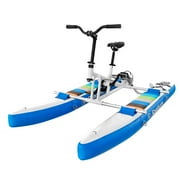 Spatium Water Bike for Kids Inflatable Water Bikes Water Bicyles for Lake with Inflatable Pontoons Pedal Water Bike