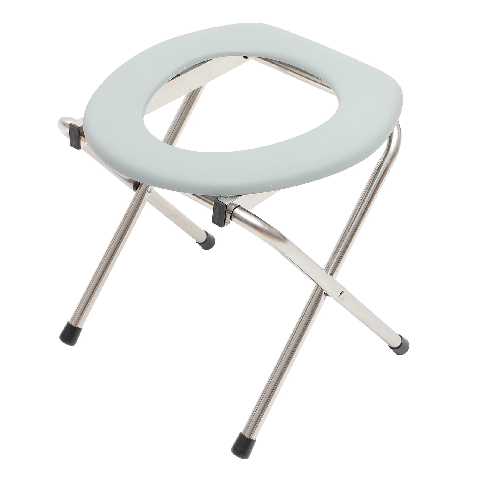 Spatiy 1PC Portable Toilet Foldable Stool Bedside Potty Chair for Elderly Pregnant