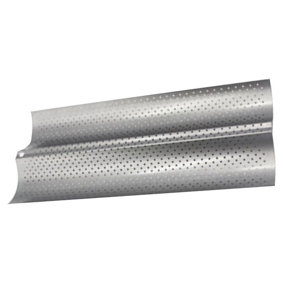 Spatiy French Bread Pan Perforated Wave Loaves Bake Molding Kitchen Tool for Cooking Bakers ( Size 2 Slots Silver )