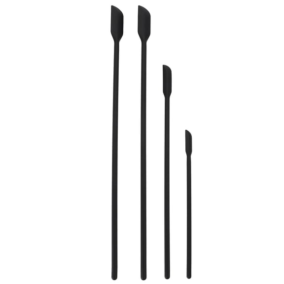 Mini Silicone Spatulas Set for Jar, Lotion, Cosmetic Mixing - Small, Flexible, Rubber Scraper Tools for Precise Application