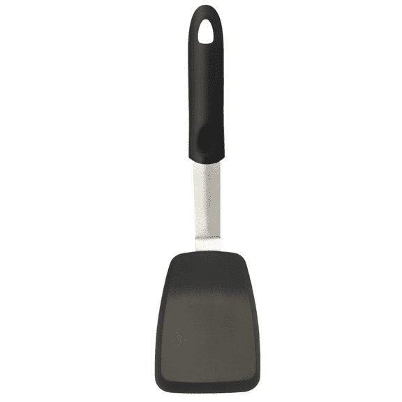Spatula, Turner, Rubber Cookie Spatula for Flipping Eggs, Burgers, Crepes and Fish, Non-Stick & 600F Heat-Resistant, Essential Kitchen Cooking Utensils,
