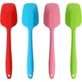 thumbnail image 1 of Spatulas, 10.6 inch Rubber Spoon Spatula  One count Design Seamless Non- Spoonulas Flexible Scrapers Baking Mixing Tool (4 Pcs), 1 of 7