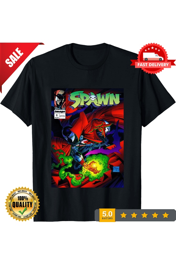 Spawn #1 Comic Cover T-Shirt, CROWD FAVORIT-TH69638