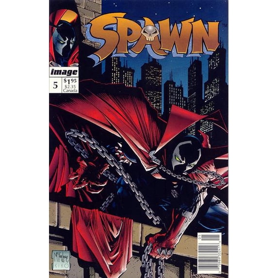 Spawn #5 (Newsstand) VF ; Image Comic Book