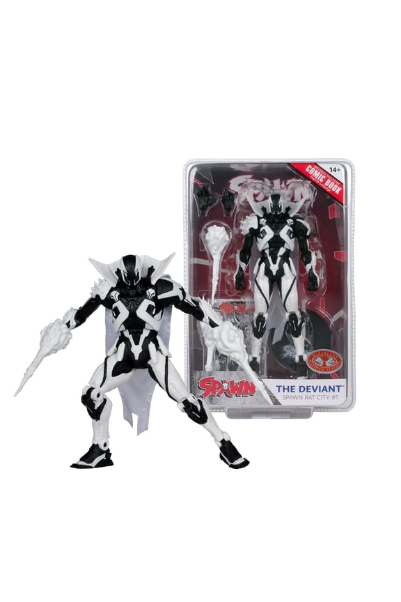 Spawn The Deviant 7" Action Figure w/Comic Red Platinum Edition - McFarlane Toys