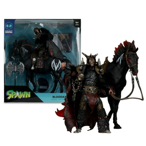 Bloodaxe with Horse (Spawn: The Dark Ages) 7" Action Figure 2 Pack w/ Digital Collectible - McFarlane Toys